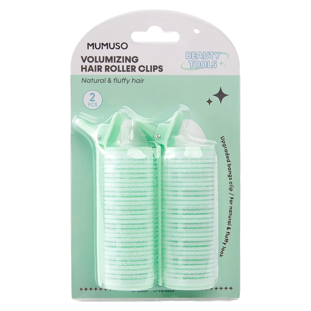 2-teiliges Volumen-Haarroller-Clip-Set für Lockenstyling (Grün)