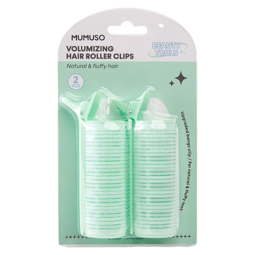 2-teiliges Volumen-Haarroller-Clip-Set für Lockenstyling (Grün)
