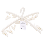Wäsche-Trockengestell aus Polypropylen mit 12 Klammern (Beige)