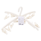 Wäsche-Trockengestell aus Polypropylen mit 12 Klammern (Beige)