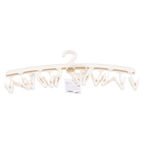 Wäsche-Trockengestell aus Polypropylen mit 12 Klammern (Beige)