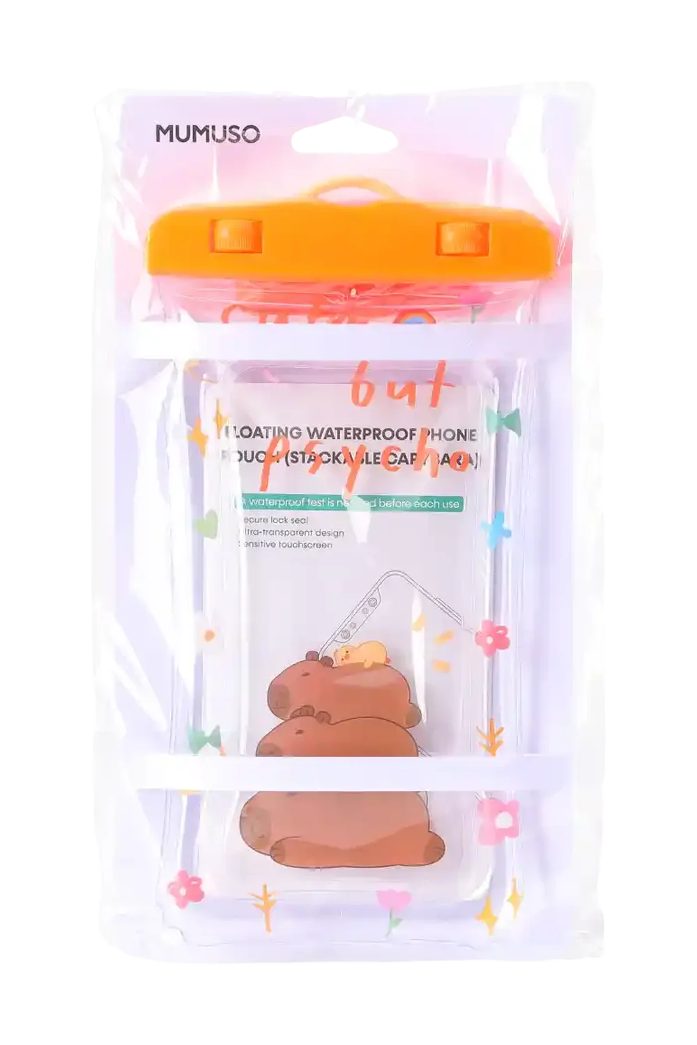 Wasserdichte Handyhülle aus PVC mit Capybara-Design (Orange)