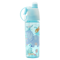 Wasserflasche aus Kunststoff mit Dinosaurier-Design, 500 ml (Blau)