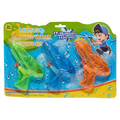 Wasserpistolen-Set aus PS, 3-teilig (Grün/Blau/Orange) für Kinder ab 3 Jahren