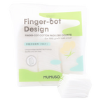 Fingerförmige Wattepads für Gesichtspflege und Make-up-Entfernung, 180 Stück (Weiß)