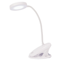 Wiederaufladbare ABS-Clip-on-Tischlampe mit Berührungssensor (Weiß)