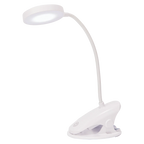 Wiederaufladbare ABS-Clip-on-Tischlampe mit Berührungssensor (Weiß)