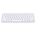 Wiederaufladbare kabellose Tastatur für PC, Tablet und Laptop (Silber)