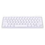 Wiederaufladbare kabellose Tastatur für PC, Tablet und Laptop (Silber)