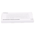 Wiederaufladbare kabellose Tastatur für PC, Tablet und Laptop (Silber)