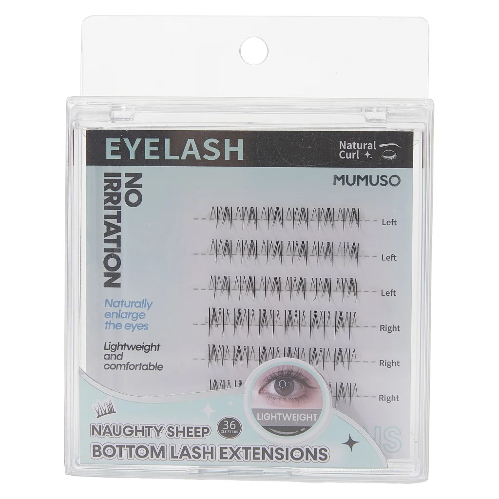 Naughty Sheep Bottom Lash Extensions (36 Clusters)