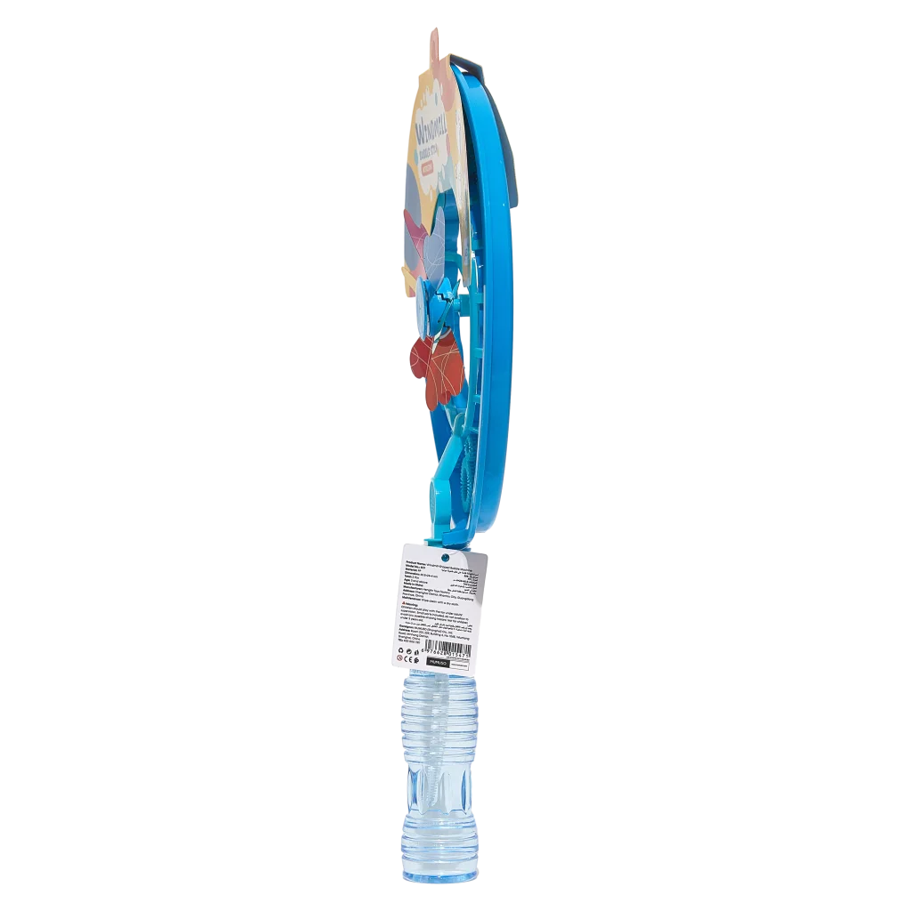 Windrad-Seifenblasenspielzeug aus PP mit Windrad-Design (Blau/Rosa)