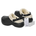 Winter-Clogs mit warmem Futter, Größe 39-40 (Schwarz)