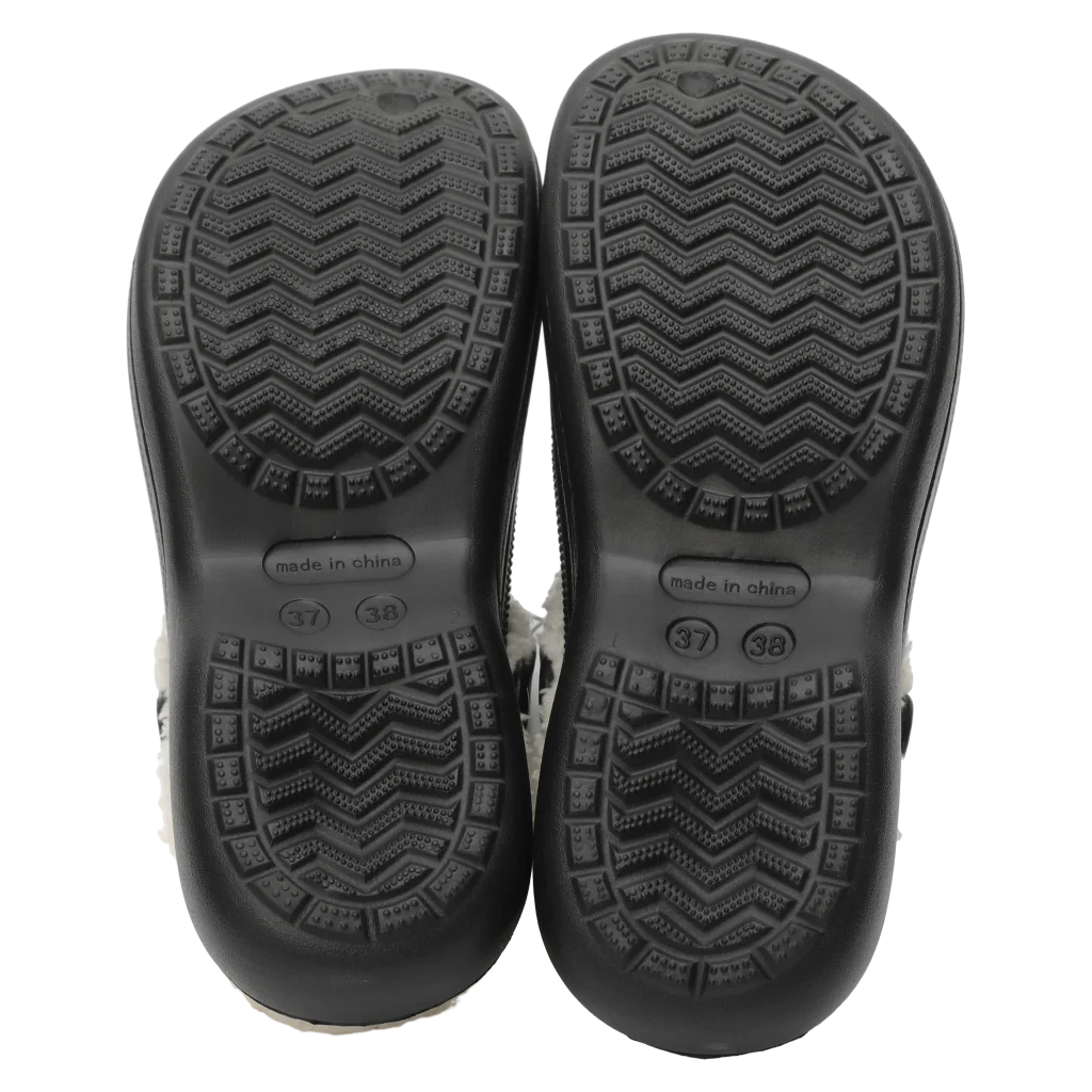 Winter-Clogs mit warmem Futter, Größe 39-40 (Schwarz)