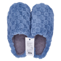 Flauschige Winterhausschuhe Herren, Größe 44-45 (Blau)