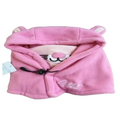 Kinder Wintermütze mit Schal und Hasen-Design, 100% Polyester (Rosa)