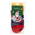 Damen Wintersocken mit Schneemann-Design (Rot/Weiß)