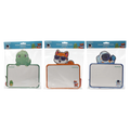 Abwischbare Zeichenplatte für Kinder mit Dino-/Fuchs-/Astronauten-Design (Grün/Orange/Blau)
