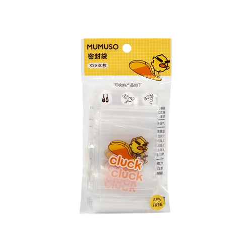 30 Stück Ziplock-Beutel aus PE, extra klein (Transparent)