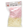 Zweifarbige Raffia-Papierstreifen für Geschenkverpackungen, 35 g (Rosé/Gelb)