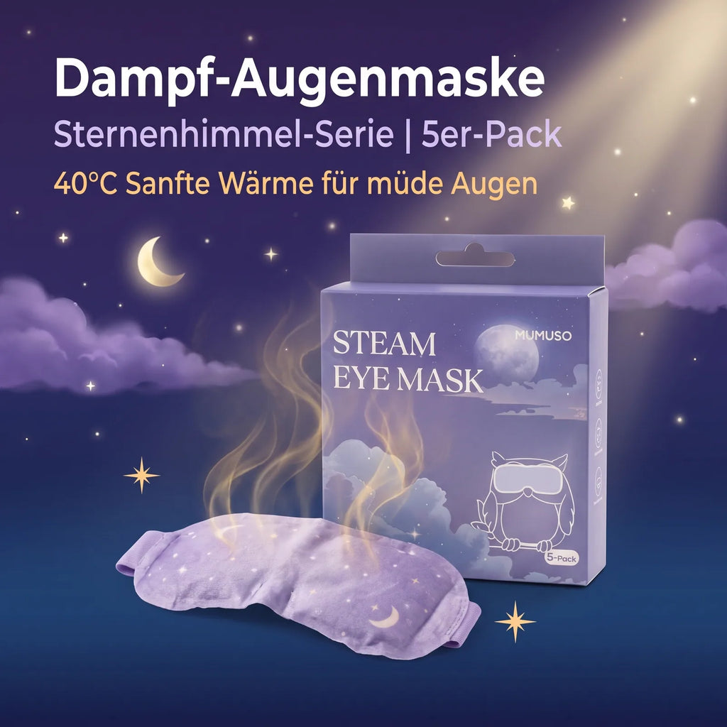 MUMUSO Dampf-Augenmaske Sternenhimmel-Serie im 5er-Pack mit sanfter Wärme